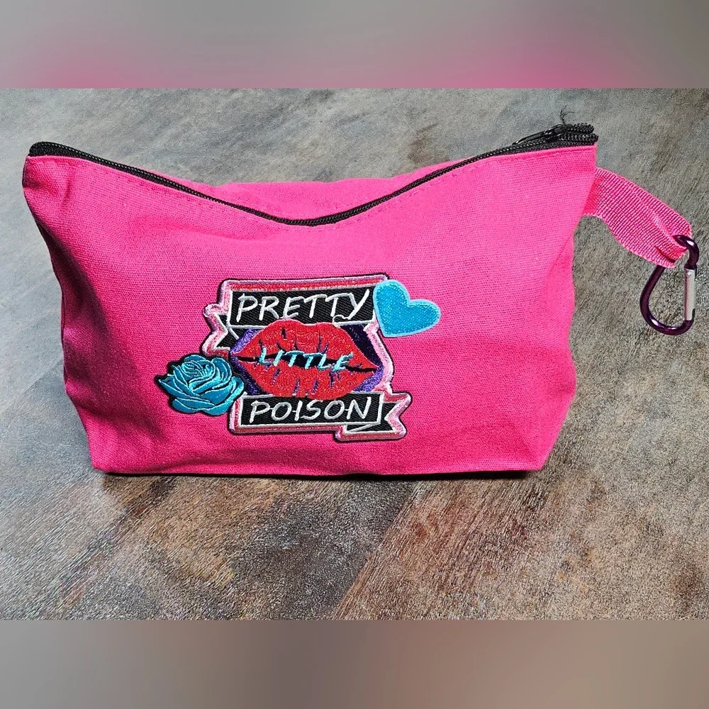 NWT Pink Western Pencil / makeup Bag Pounch